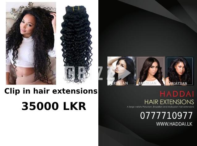 Clip in hair extensions